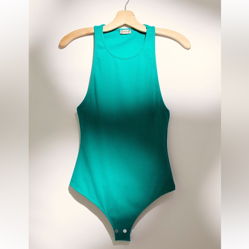 Free People Ziggy Bodysuit in Lost Jade